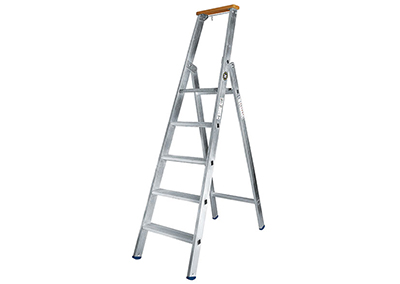 Eurostars Stufen Stehleiter, einseitig (Aluminium)