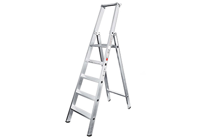 Stufen Stehleiter, einseitig (Aluminium)