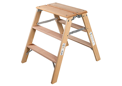 Montragetritt Holz, beidseitig